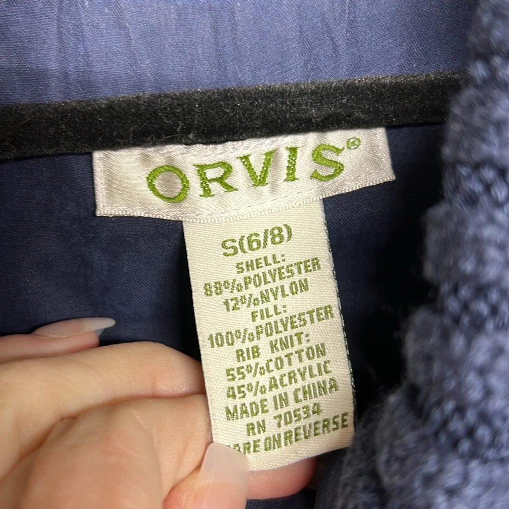 Orvis quilted navy